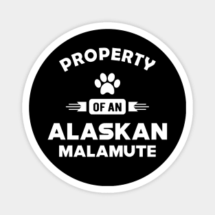 Alaskan Malamute - Property of an alaskan malamute Magnet